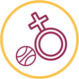 A logo in maroon color with no background